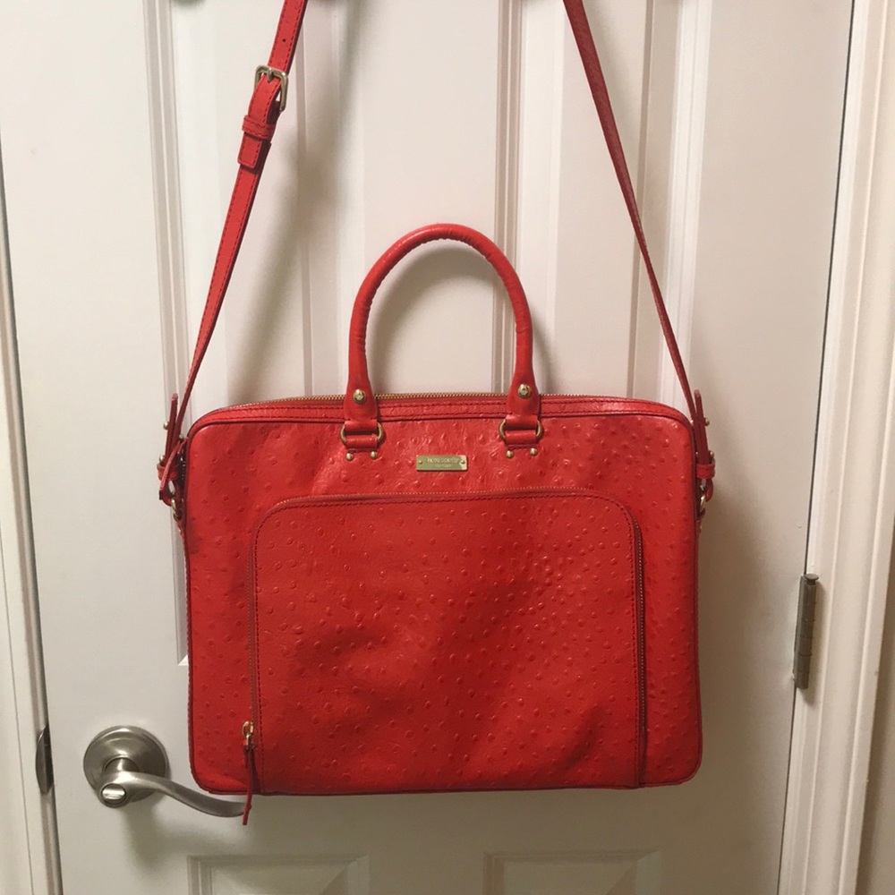 Kate Spade Laptop Ostrich Leather Bag